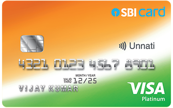 SBI Unnati fd credit card