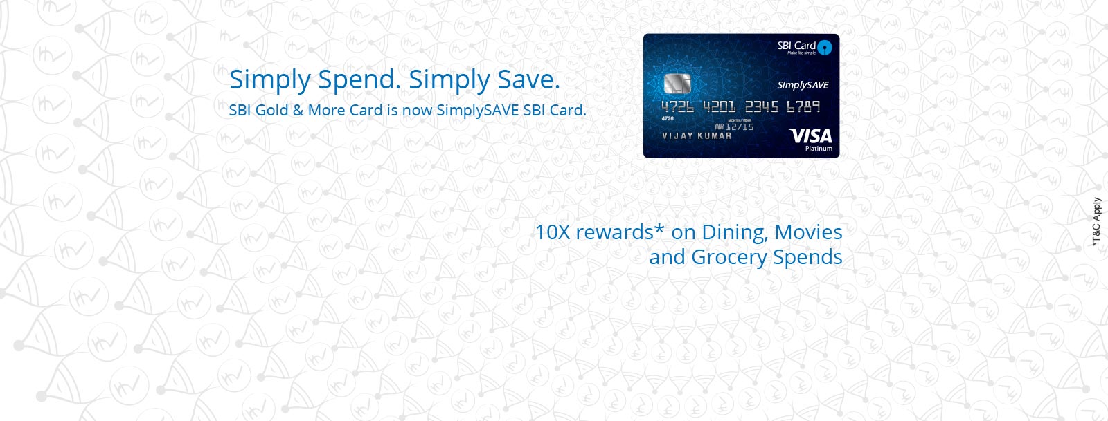 sbi gold & more card is now simplysave sbi card - apply now