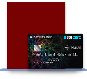 Karnataka Bank SBI Card Prime